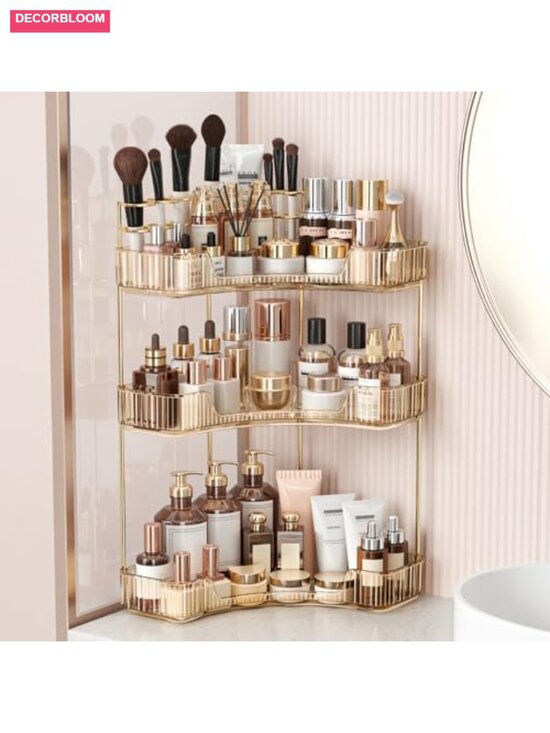 Other - Upgraded 3-Tier Corner Makeup Organizer with Brush Holder